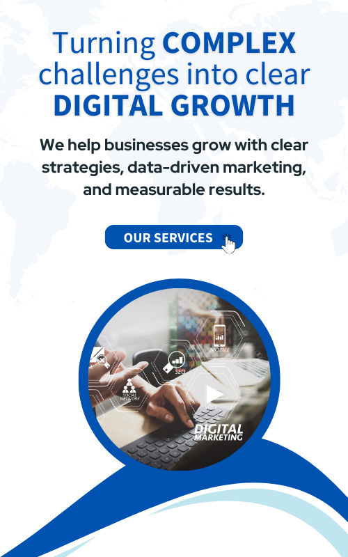 Digital marketing growth strategy banner showing WebX Consulting helping businesses turn complex challenges into clear digital growth.