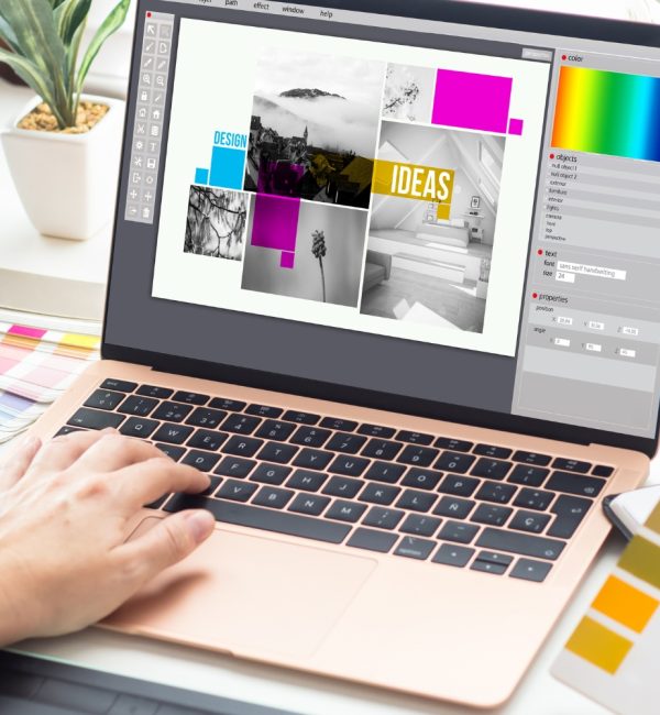 Brand identity and logo design services helping businesses create strong visual branding and professional digital presence.